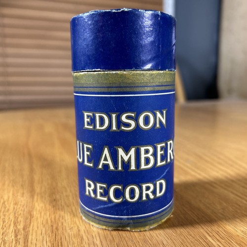 Edison cylinder record - cylinder, sounds